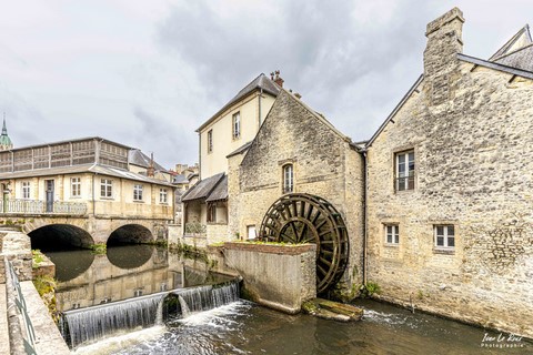 Moulin à eau sur l'Aure, Bayeux  - 2022 - Photo Ivan Le Roux