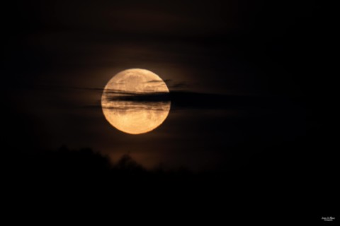 Lune au lever du soleil - Romilly-la-Puthenaye (27) Ivan Le Roux Photographie